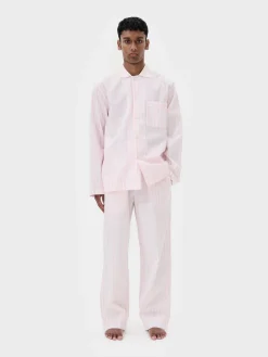 Poplin Pyjamas Skjorte i Hatty Stripes
