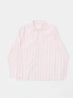 Poplin Pyjamas Skjorte i Hatty Stripes