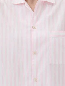 Poplin Pyjamas Skjorte i Hatty Stripes