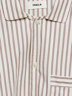 Poplin Pyjamas Skjorte i Hopper Stripes