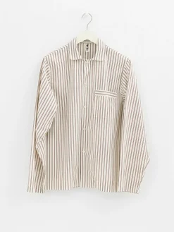 Poplin Pyjamas Skjorte i Hopper Stripes