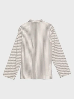 Poplin Pyjamas Skjorte i Hopper Stripes