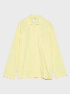 Poplin Pyjamas Skjorte i Lemonade