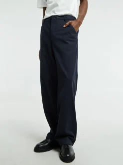 Ragnar Cotton Wool Twill Bukser i Dark Navy