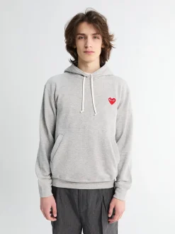 Red Heart Hoodie i Grå