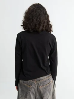 Red Heart Langærmet T-Shirt i Sort