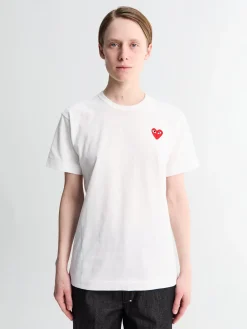 Red Heart T-Shirt i Hvid