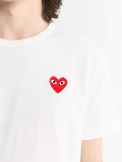 Red Heart T-Shirt i Hvid