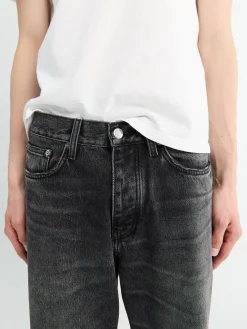 Relaxed Boot Jeans i Deep Black Worn