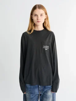 Relaxed Fit Logo T-Shirt i Faded Black