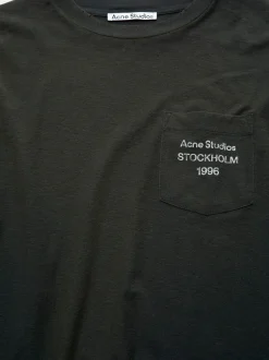 Relaxed Fit Logo T-Shirt i Faded Black