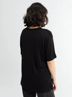 Rond Jersey kortærmet T-shirt i Sort