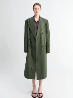 Rosea Coat i Flaskegrøn