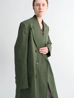 Rosea Coat i Flaskegrøn