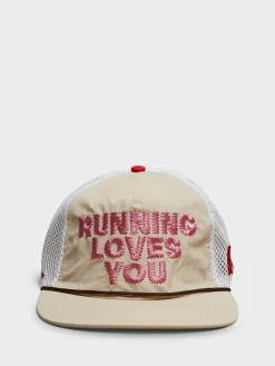 Running Loves You Trucker Cap i Pink