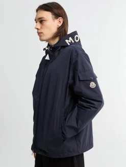 Sassiere Hooded Jacket i Navy
