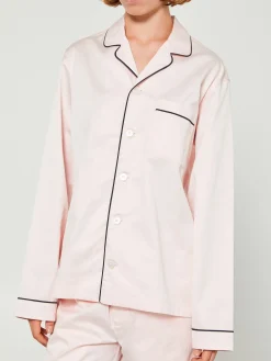Satin Pyjamas Skjorte i Porter