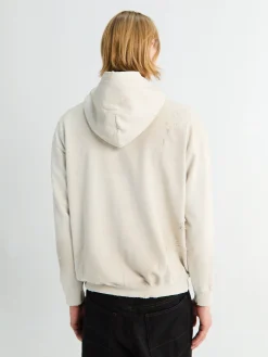 Savage Swear Hoodie Longsleeved i Oatmeal