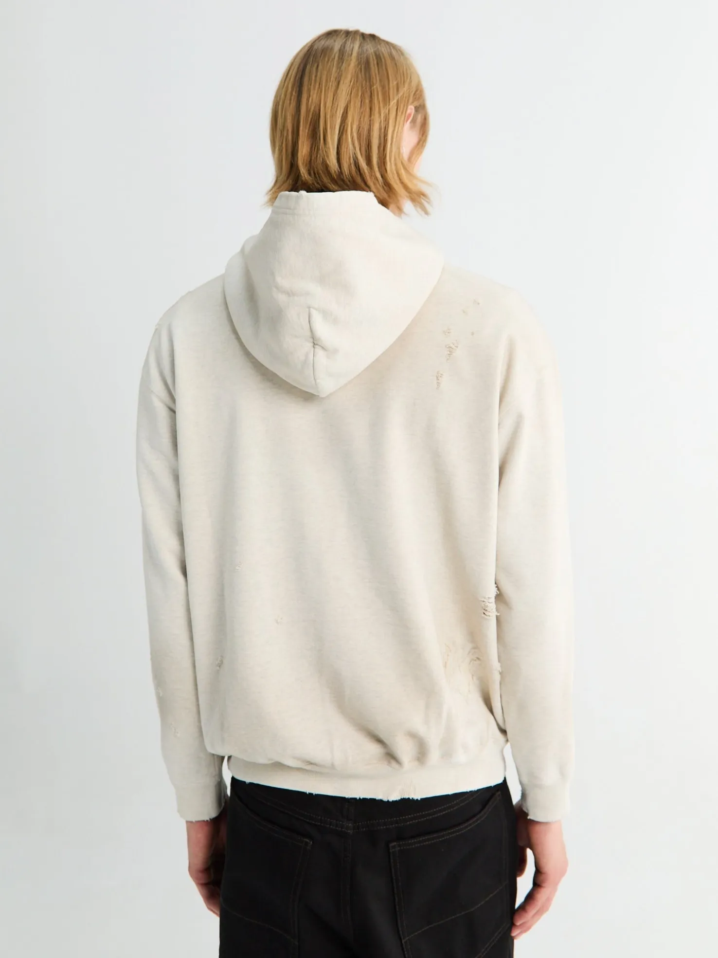 Savage Swear Hoodie Longsleeved i Oatmeal