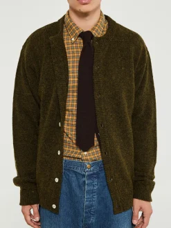 Shetland Cardigan i Pine Shadow