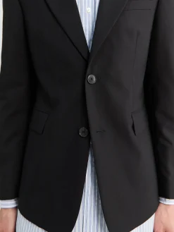 Single Breasted Blazer i Sort