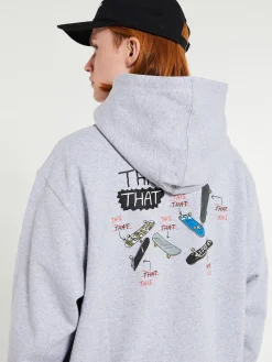 Skate Hoodie i Heather Grey