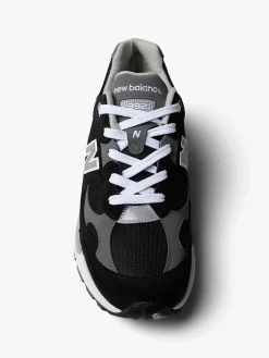 992 Sneakers i Sort, Grå og Sølv Metallic