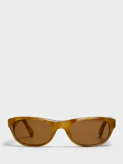 Sole Solbriller i Beige, Mat Guld og Tobacco