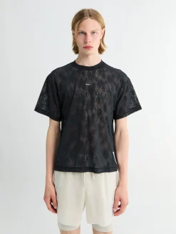 Space-Lace T-shirt i Sort SA