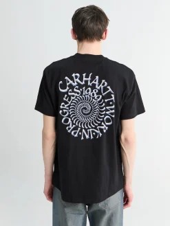 S/S Spirals T-shirt i Sort