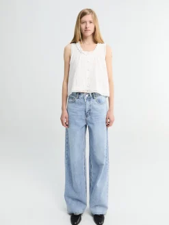 Summer Relaxed Jeans i Lyseblå