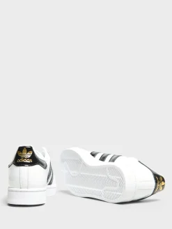 Superstar II W Sneakers i Cloud White, Core Black og Gold Metallic