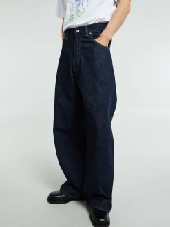Super Wide Jeans i Simple Rinse Blue
