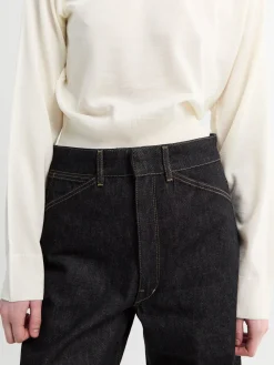 Sweater i Råhvid