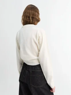 Sweater i Råhvid