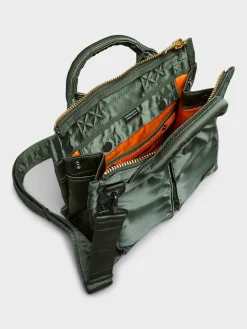 Tanker Square Tote Bag i Salviegrøn