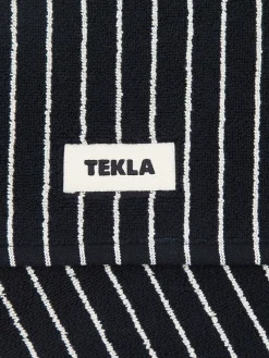 Terry Bademåtte i Black Stripes