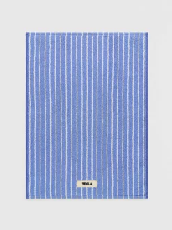 Terry Bademåtte i Clear Blue Stripes