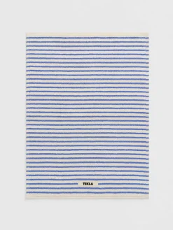 Terry Bademåtte i Coastal Blue Stripes