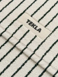 Terry Bademåtte i Racing Green Stripes