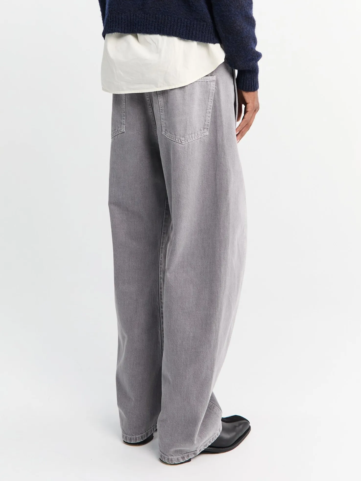 Twisted Belted Bukser i Heather