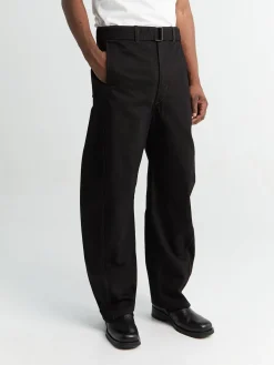 Twisted Belted Bukser i Sort
