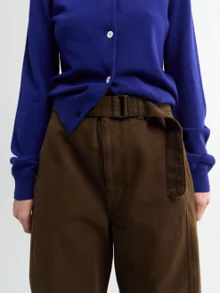 Twisted Belted Pants i Cacao