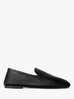 Udendørs læder Slippers i Sort