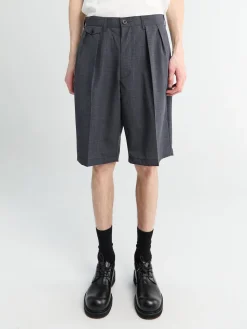 Uldshorts i Koksgrå