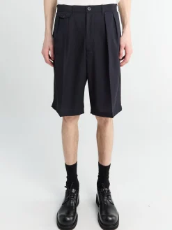 Uld Shorts i Navy