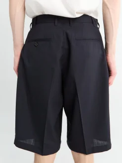 Uld Shorts i Navy