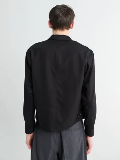 Uld Sildebens Blouson i Sort