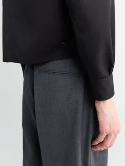 Uld Sildebens Blouson i Sort