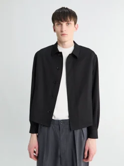 Uld Sildebens Blouson i Sort